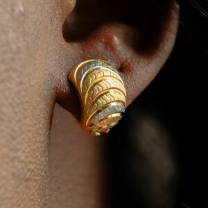 Boucles d'Oreilles Dormeuses 3 Ors 18K