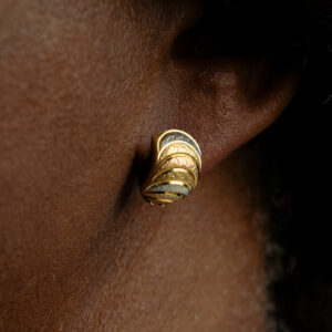 Alternative view of Boucles d'Oreilles Dormeuses 3 Ors 18K