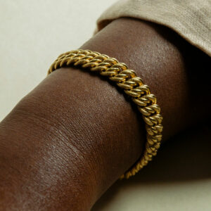 Bracelet Maille Américaine Or Jaune 18K