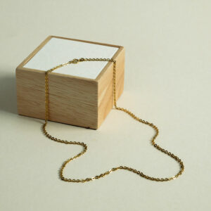 Chaîne Maille Forçat Ronde Uniforme Or Jaune 18K