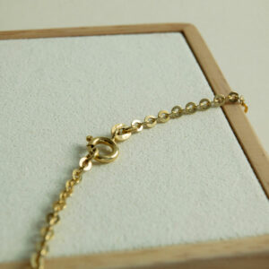 Alternative view of Chaîne Maille Forçat Ronde Uniforme Or Jaune 18K