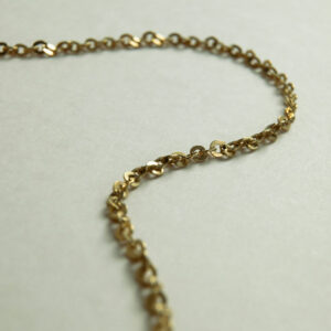 Alternative view of Chaîne Maille Forçat Ronde Uniforme Or Jaune 18K