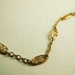 Alternative view of Chaîne Sautoir Filigrane Or Jaune 18K