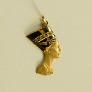 Alternative view of Pendentif Néfertiti Plat Or Jaune 18K