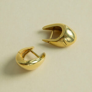 Alternative view of Boucles d’Oreilles Forme Goutte Or Jaune 18K