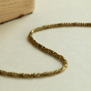 Alternative view of Chaîne Maille Torsadée Vintage Or jaune 18K 57,5cm