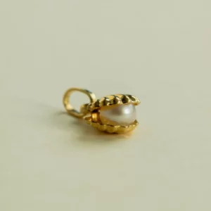 Pendentif Coquillage Perle Or Jaune 18K